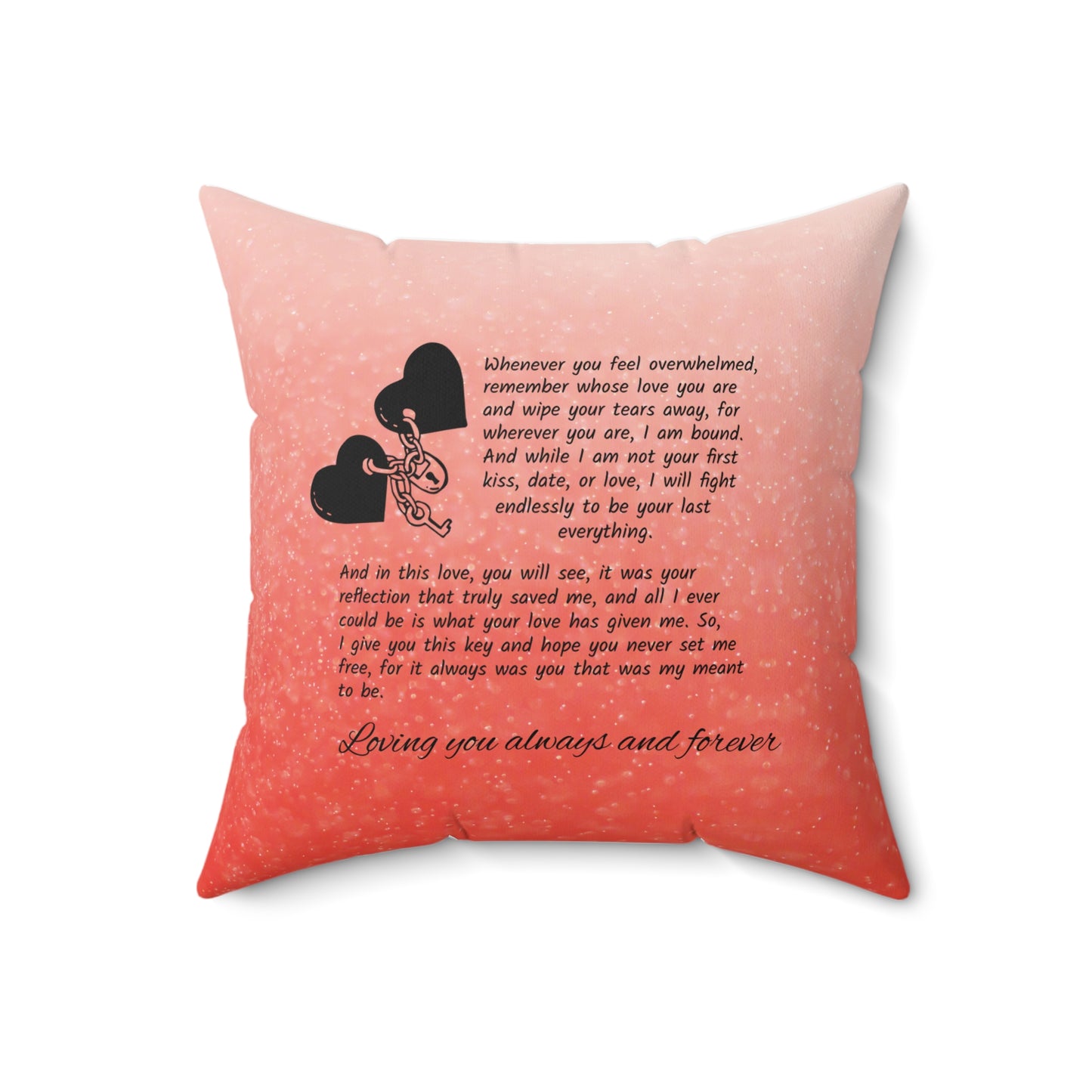 Soulmate pillow Spun Polyester Square Pillow