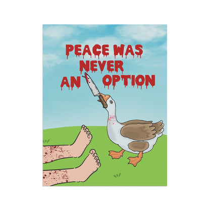 Peace Was Never An Option Garden & House Banner