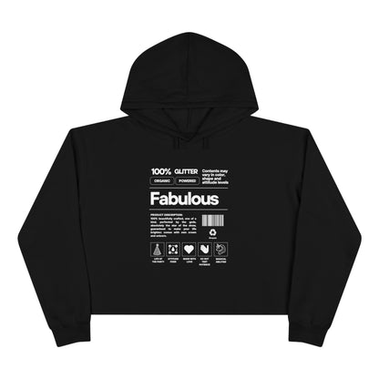 100% Fabulous Crop Hoodie