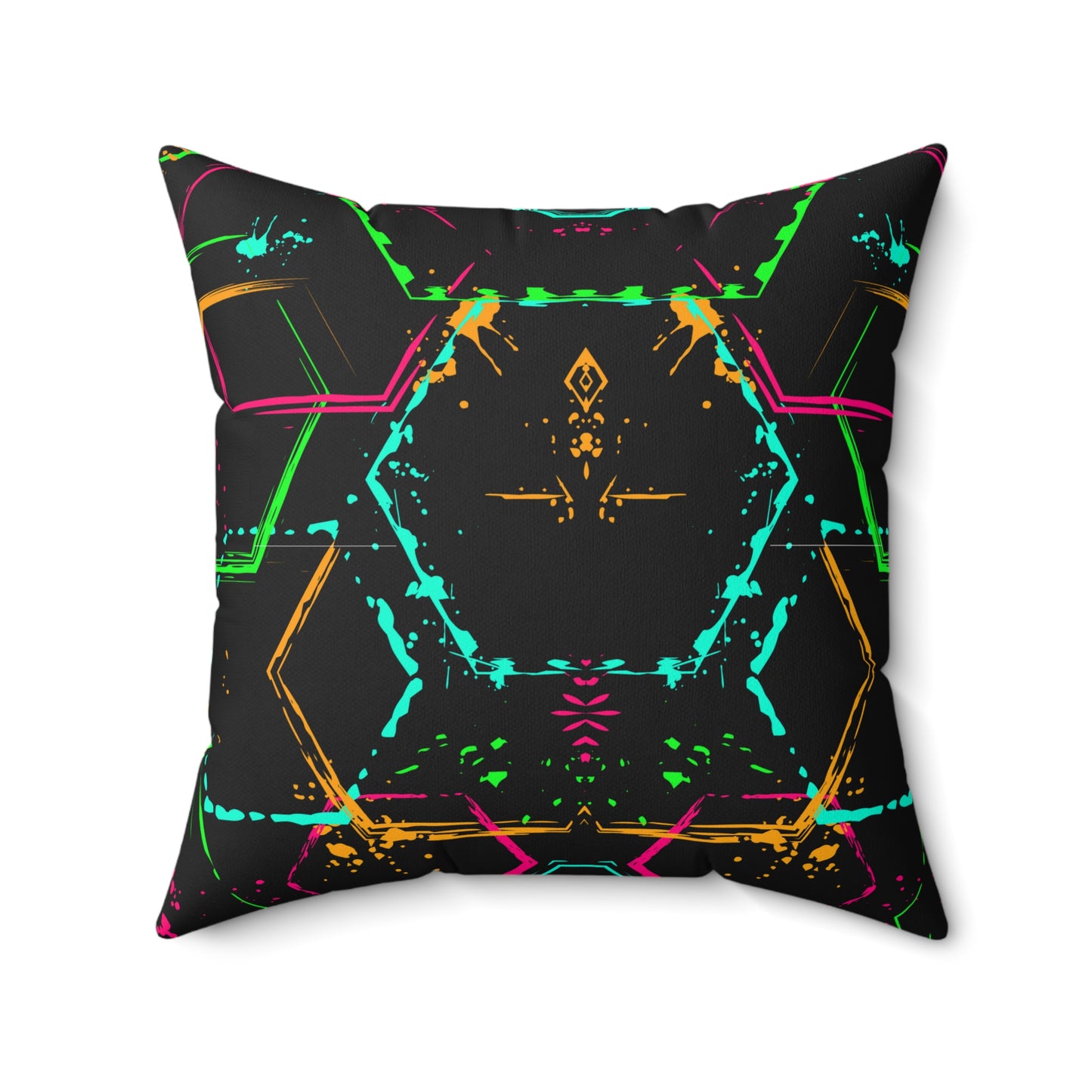 Da Cyberpunk Feels Spun Polyester Square Pillow