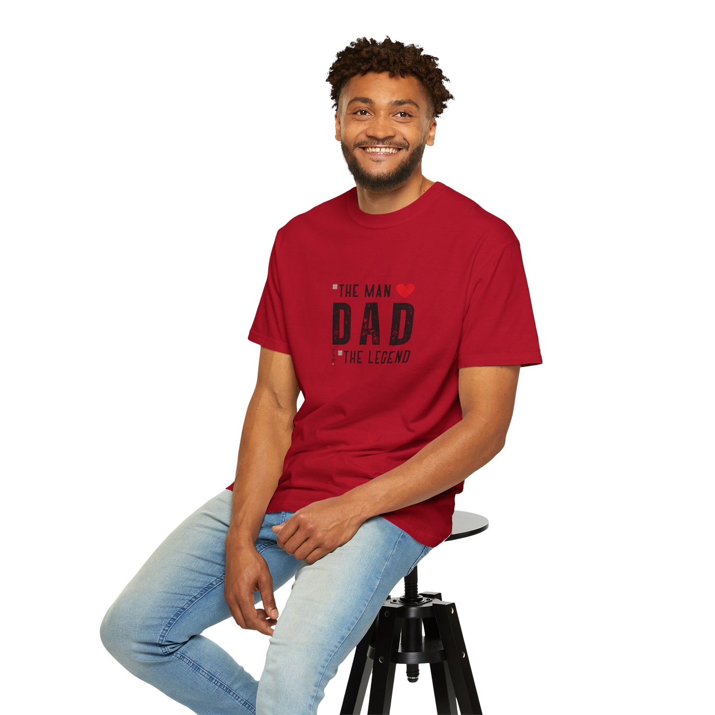 The Man, The Legend, The Myth Dad Unisex Garment-Dyed T-shirt