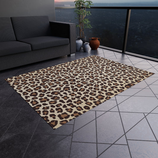 Leopard Print Outdoor Rug