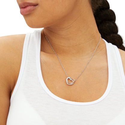 Key to My Heart Twin Hearts Soulmate Necklace