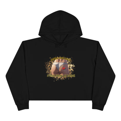 Control Your Mouth Crop Hoodie