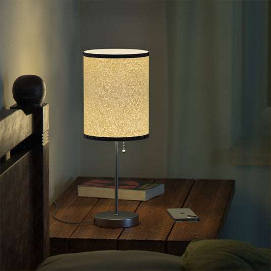 I Glitter Gold All Day Lamp on a Stand, US|CA plug