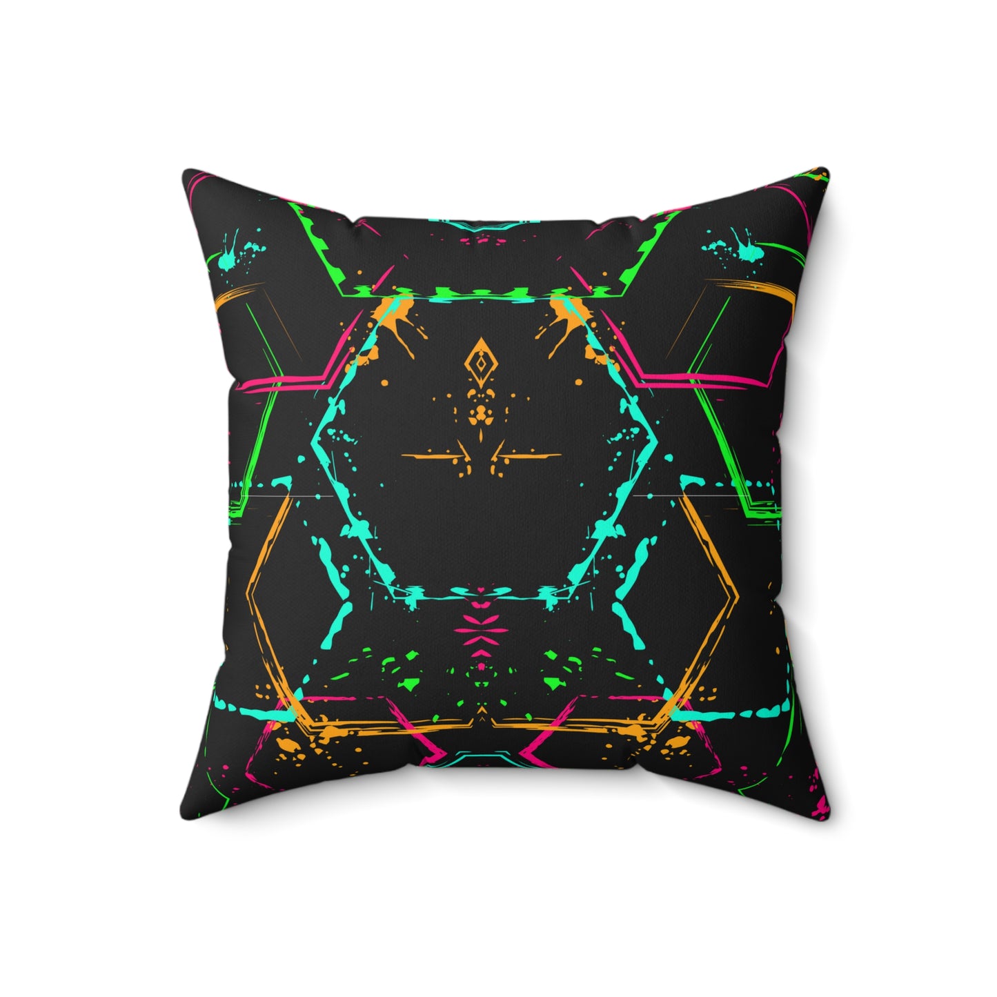 Da Cyberpunk Feels Spun Polyester Square Pillow