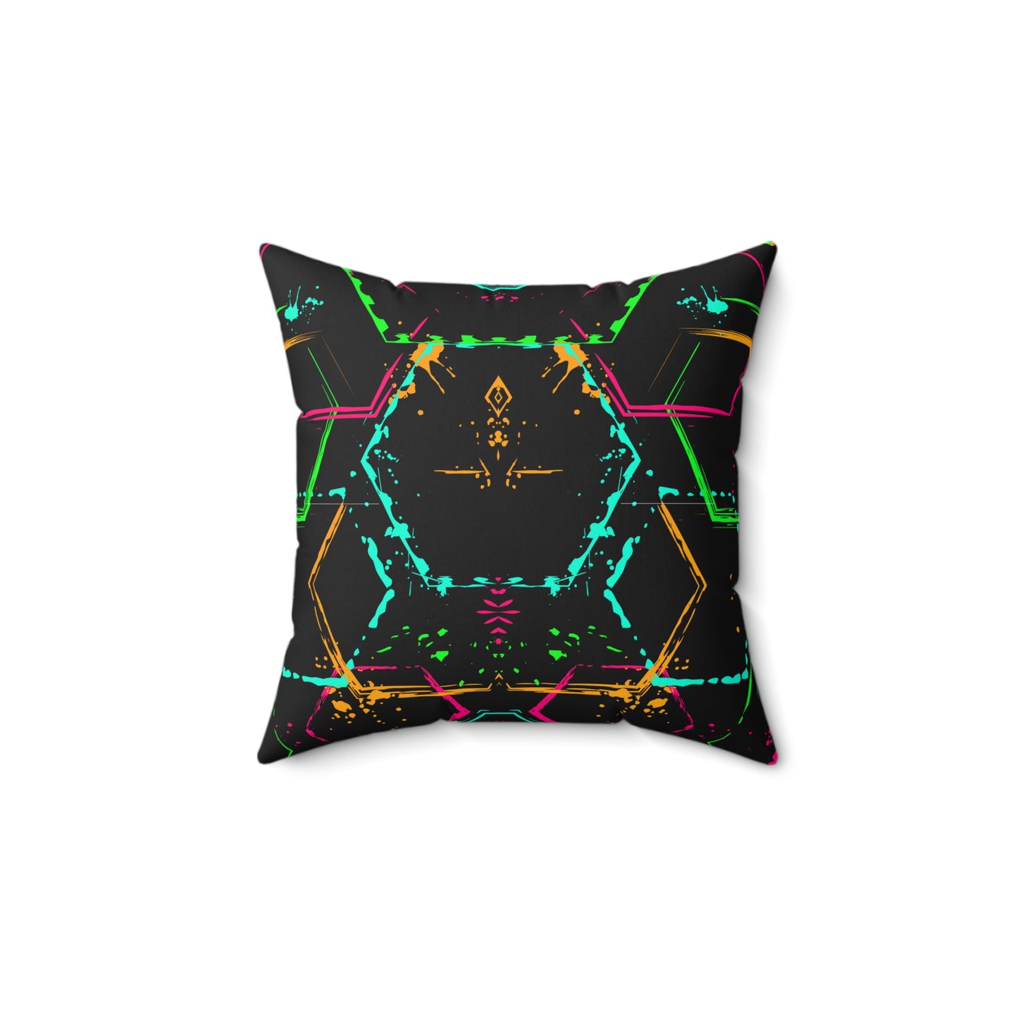 Da Cyberpunk Feels Spun Polyester Square Pillow