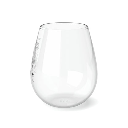 100% Queen Stemless Wine Glass, 11.75oz