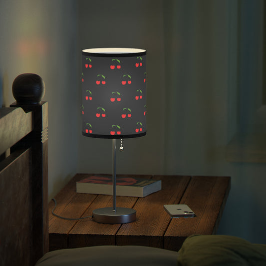 Cherries All Day Lamp on a Stand, US|CA plug