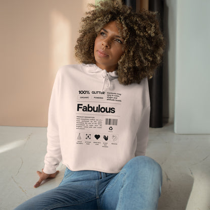 100% Fabulous Crop Hoodie