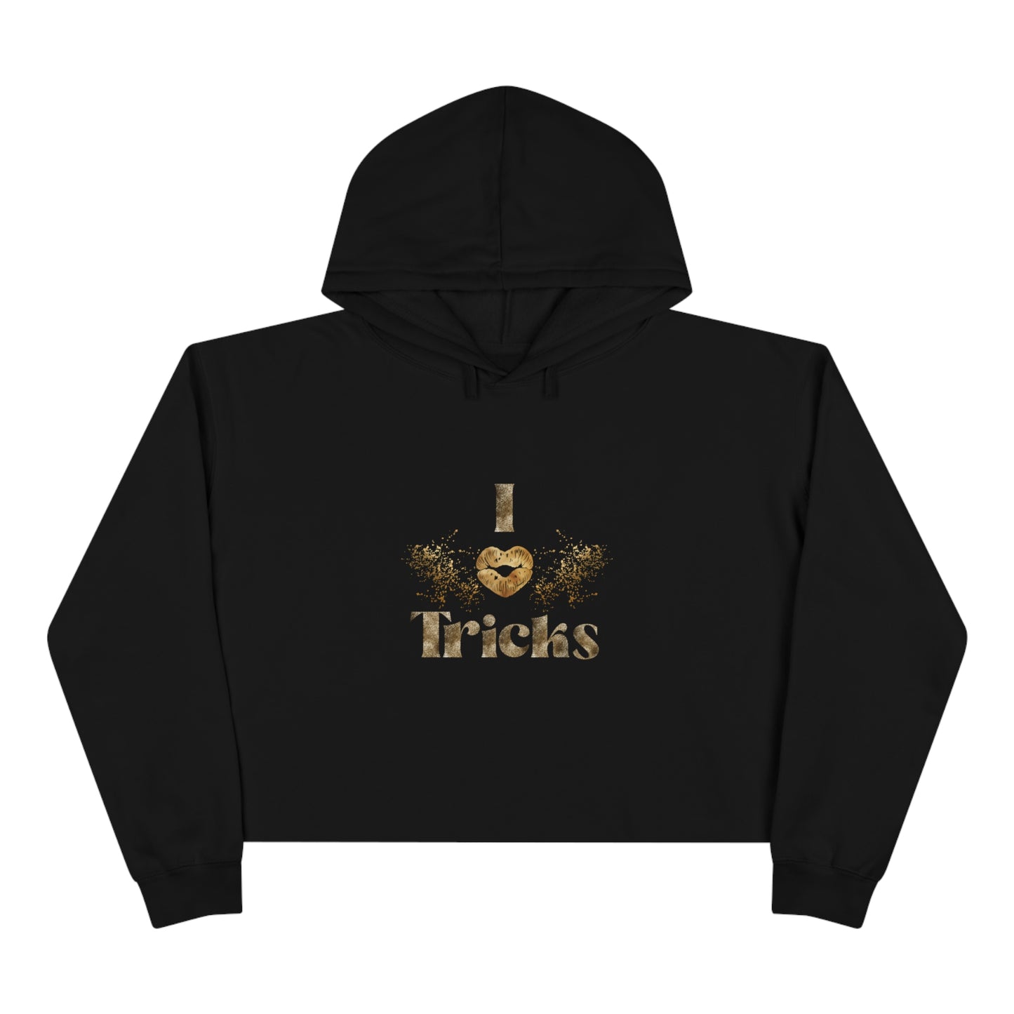 I Love Tricks Crop Hoodie