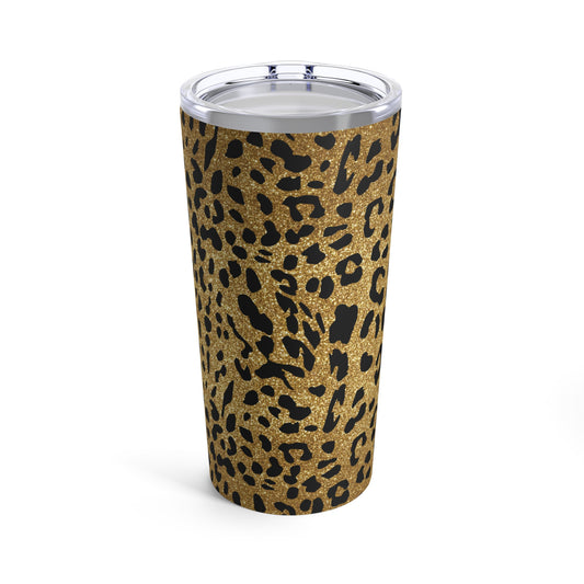 Stalk Em' Leopard Glitter Print Tumbler 20oz