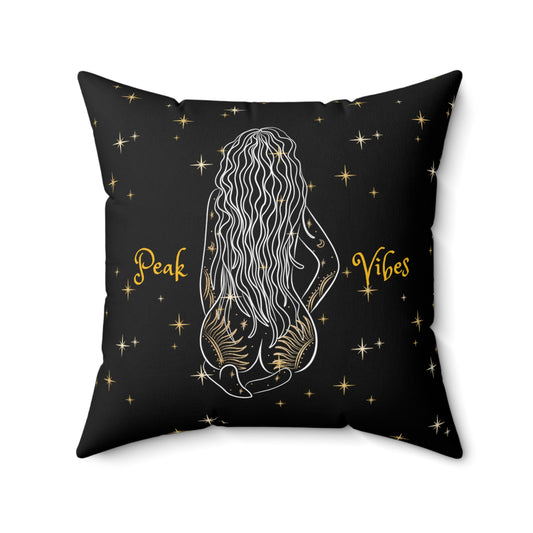 Peak Vibes Spun Polyester Square Pillow