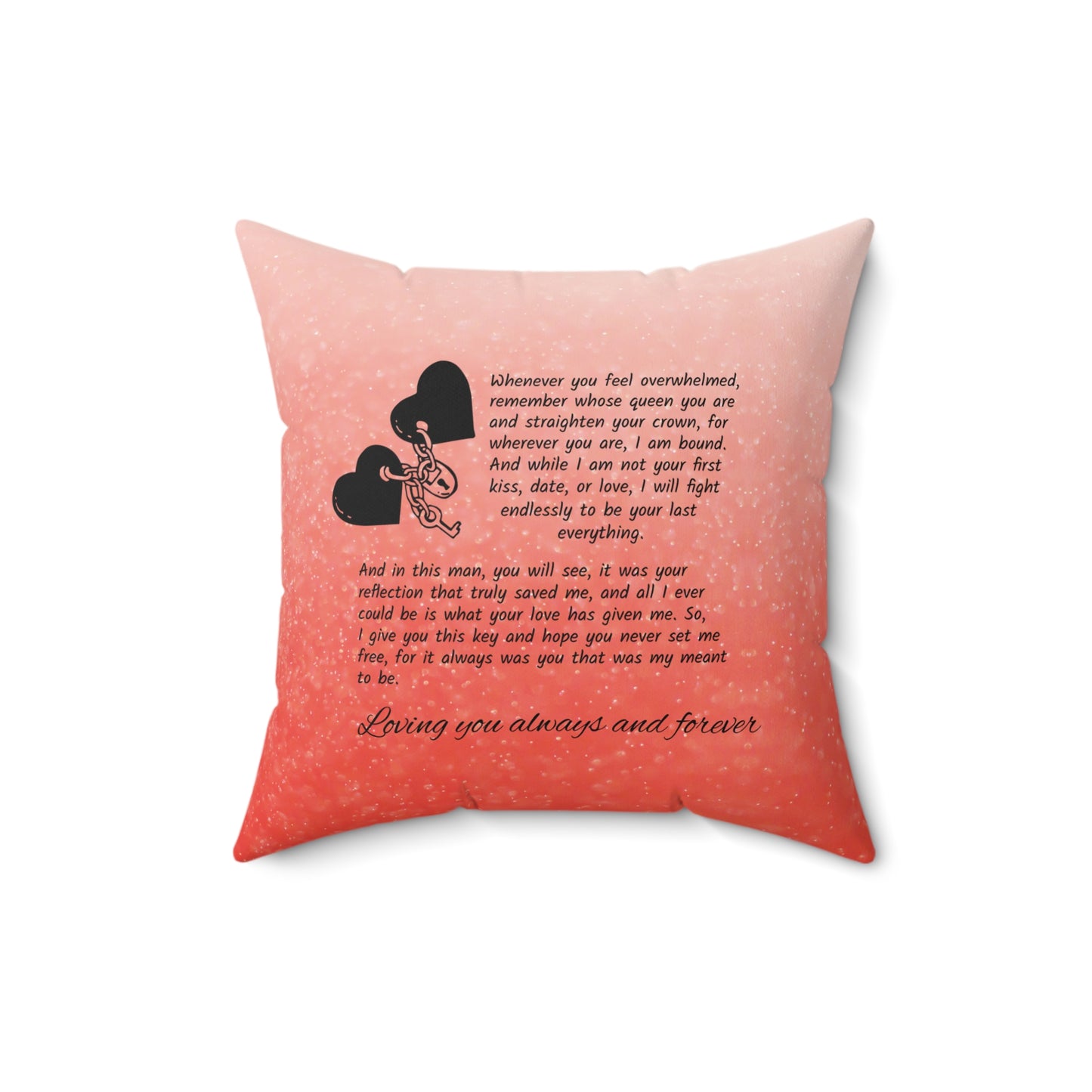 Soulmate pillow Spun Polyester Square Pillow