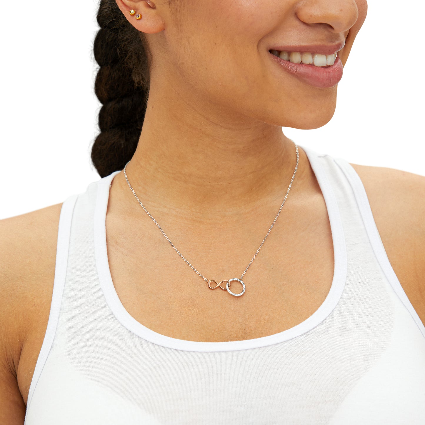 Key to My Heart Infinity Circle Soulmate Necklace