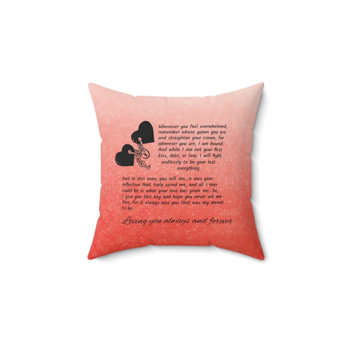 Soulmate pillow Spun Polyester Square Pillow