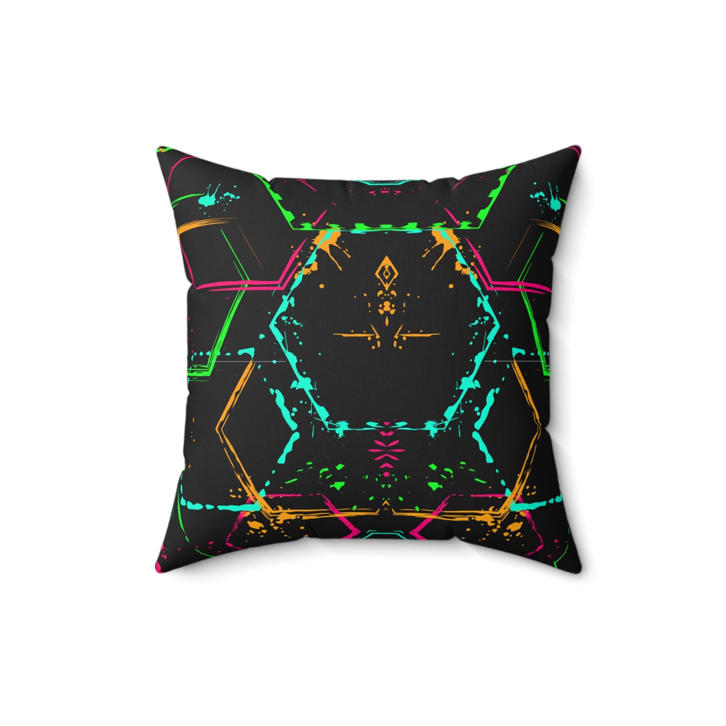 Da Cyberpunk Feels Spun Polyester Square Pillow