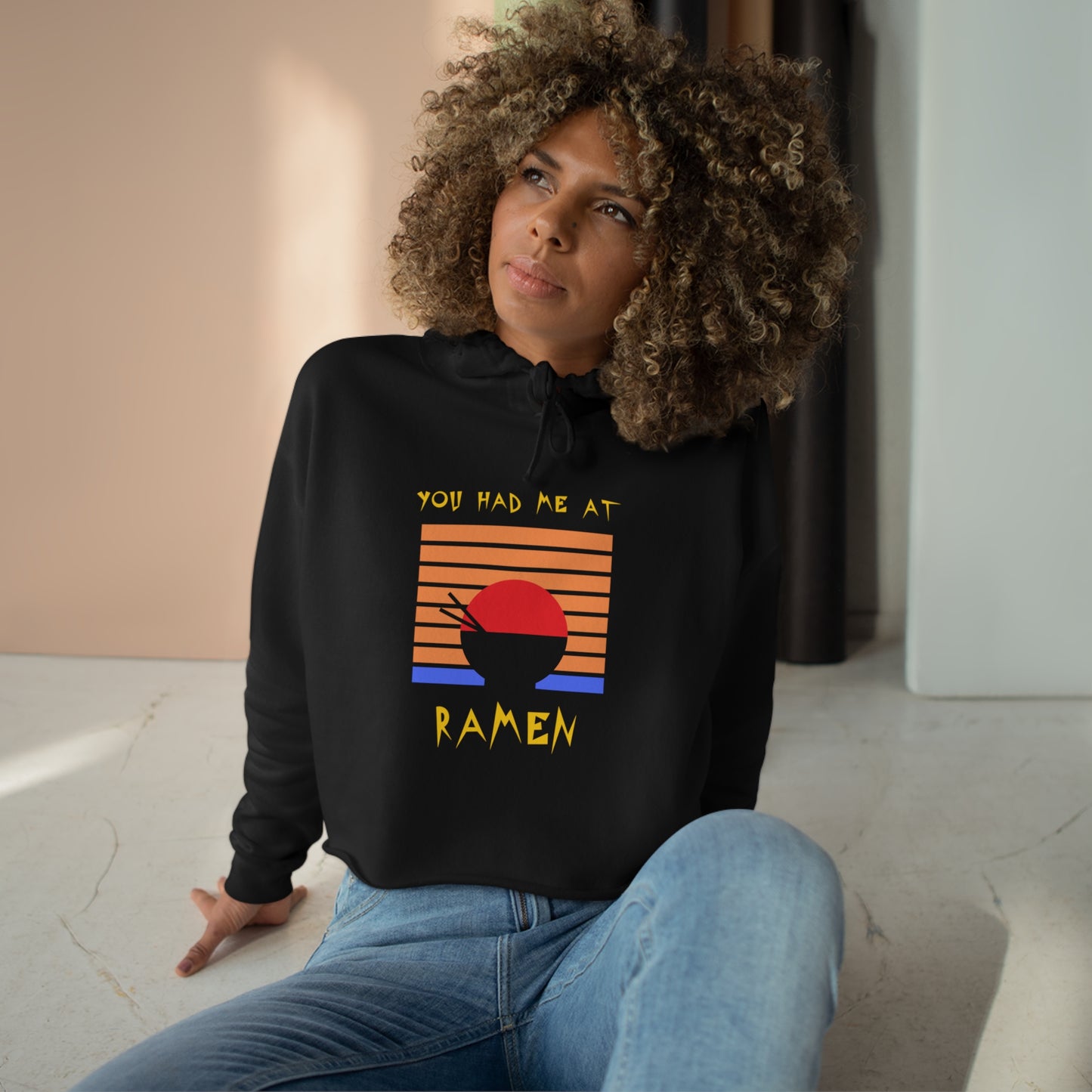 You Had Me At Ramen Crop Hoodie