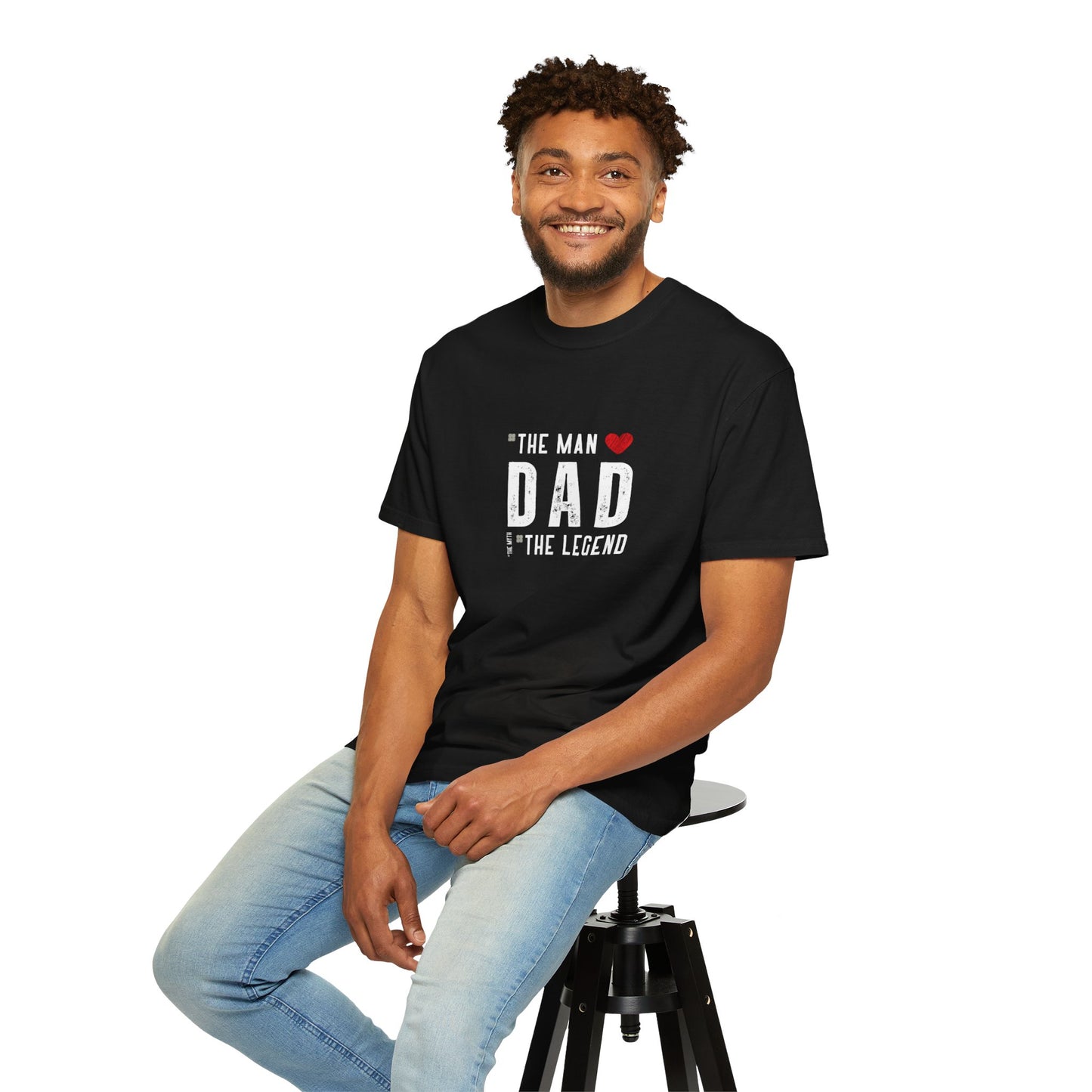 The Man, The Legend, The Myth Dad Unisex Garment-Dyed T-shirt