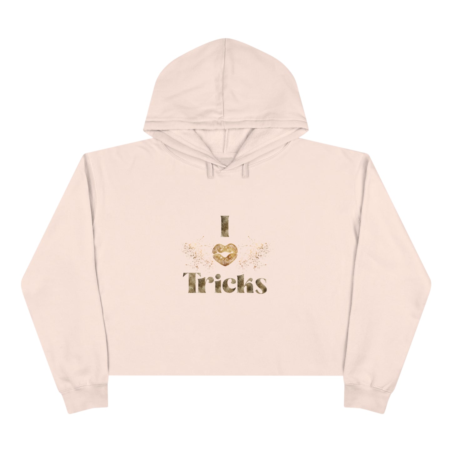 I Love Tricks Crop Hoodie