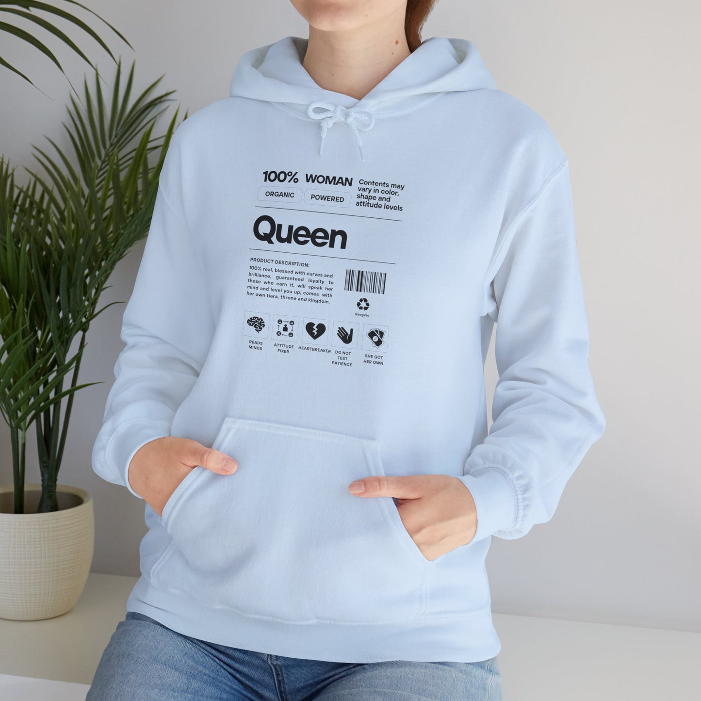 100% Queen Unisex Heavy Blend™ Hooded Sweatshirt