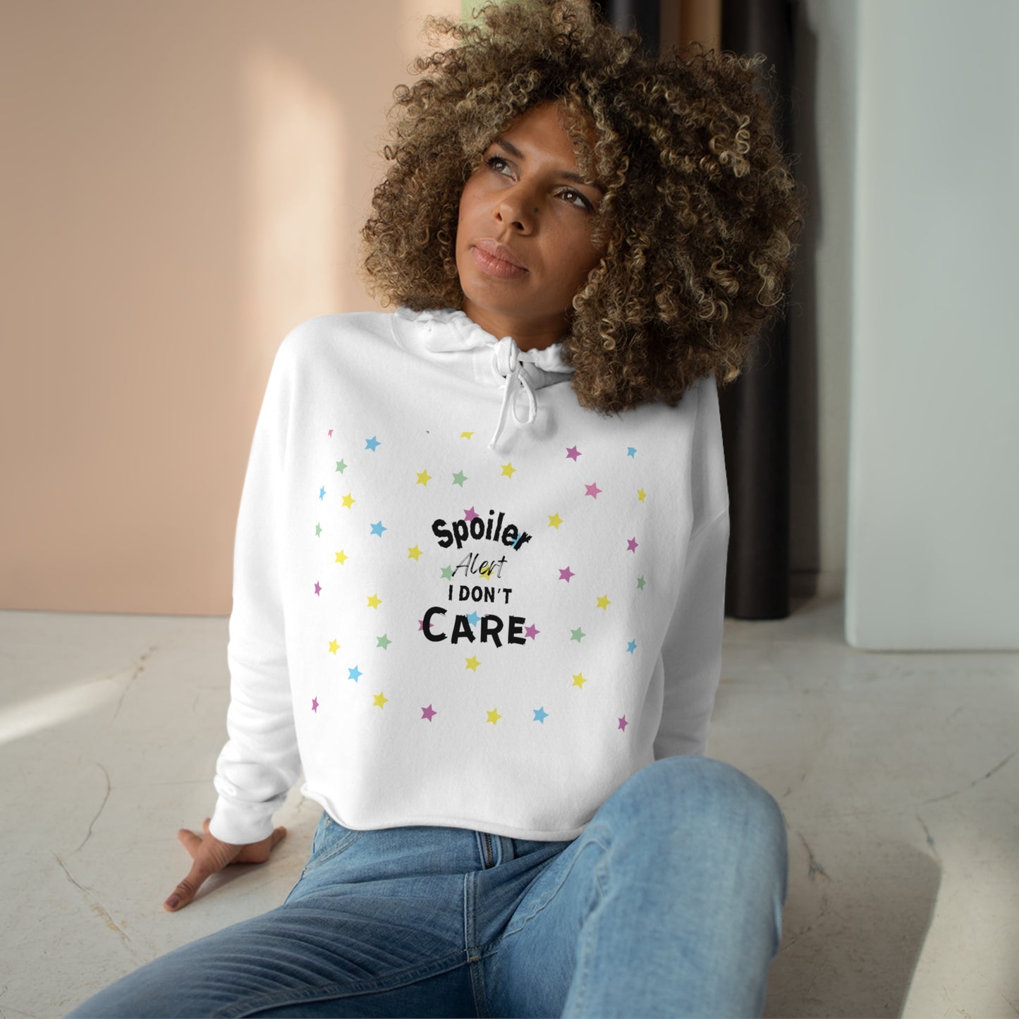 Spoiler Alert Crop Hoodie