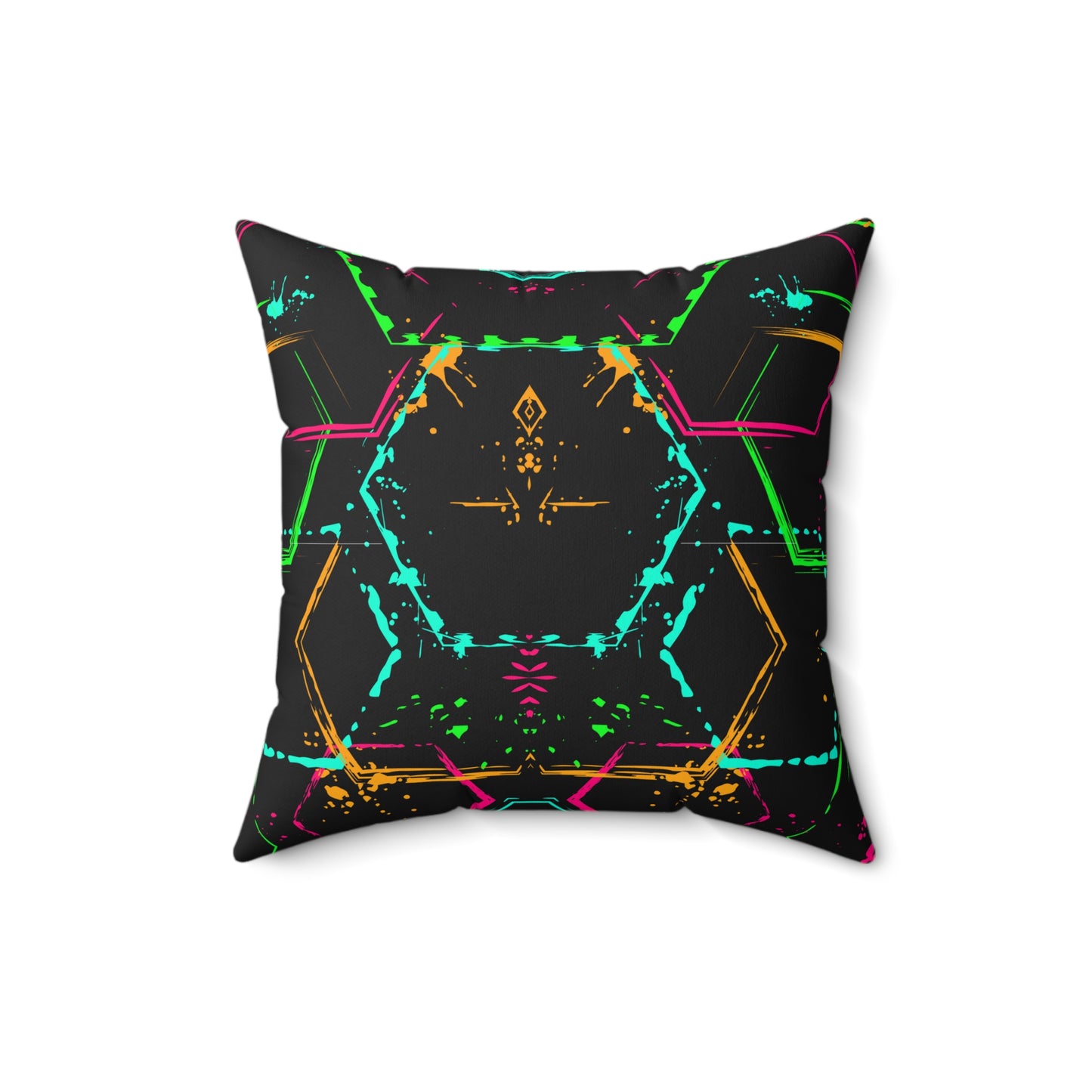 Da Cyberpunk Feels Spun Polyester Square Pillow