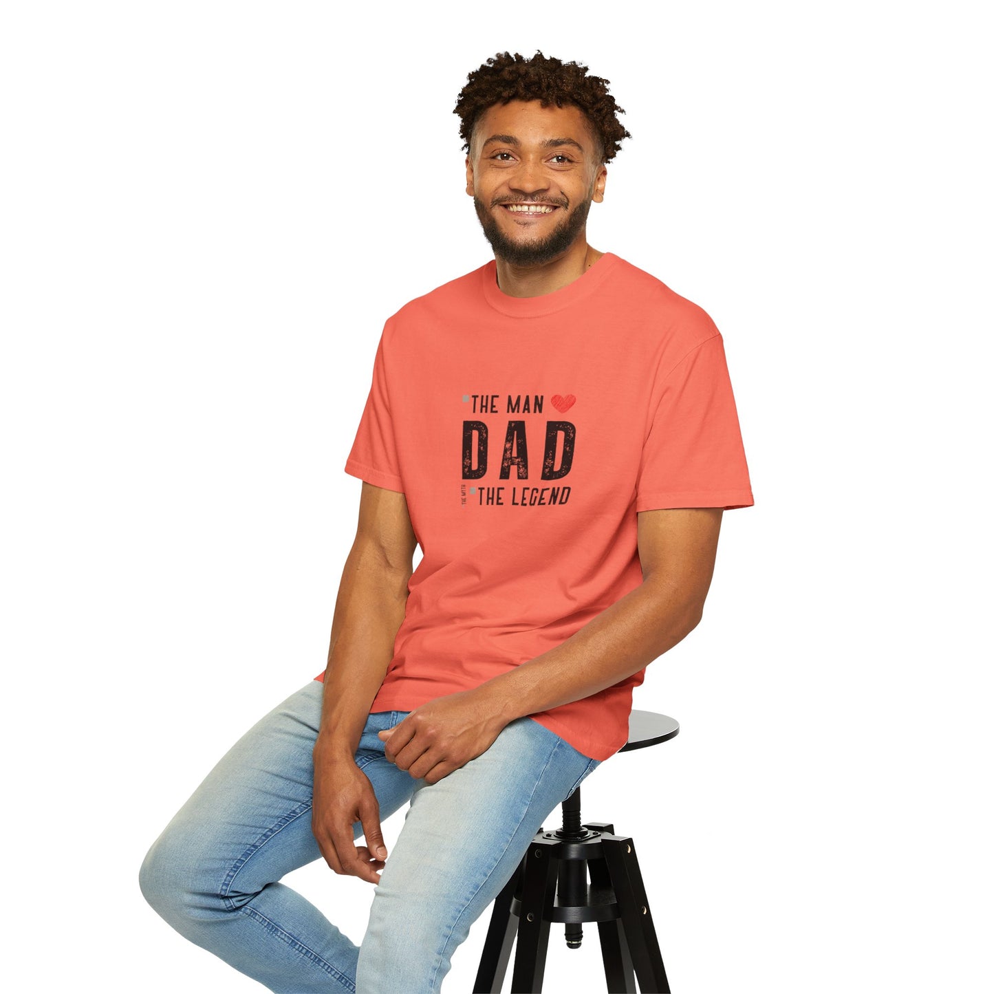 The Man, The Legend, The Myth Dad Unisex Garment-Dyed T-shirt