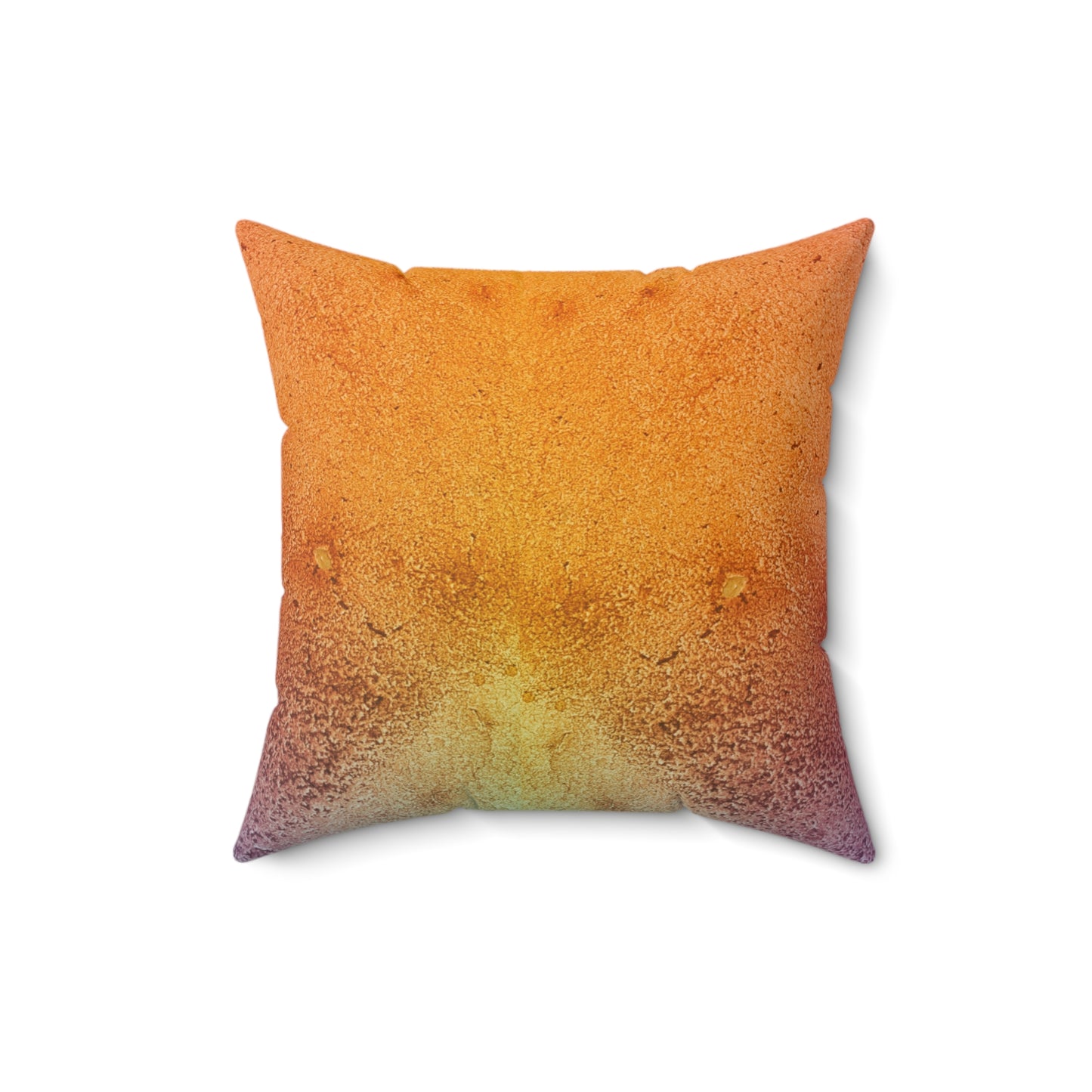 Colorful Texture Spun Polyester Square Pillow