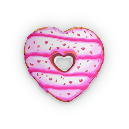 Doughnut Heart Custom Shaped Pillow