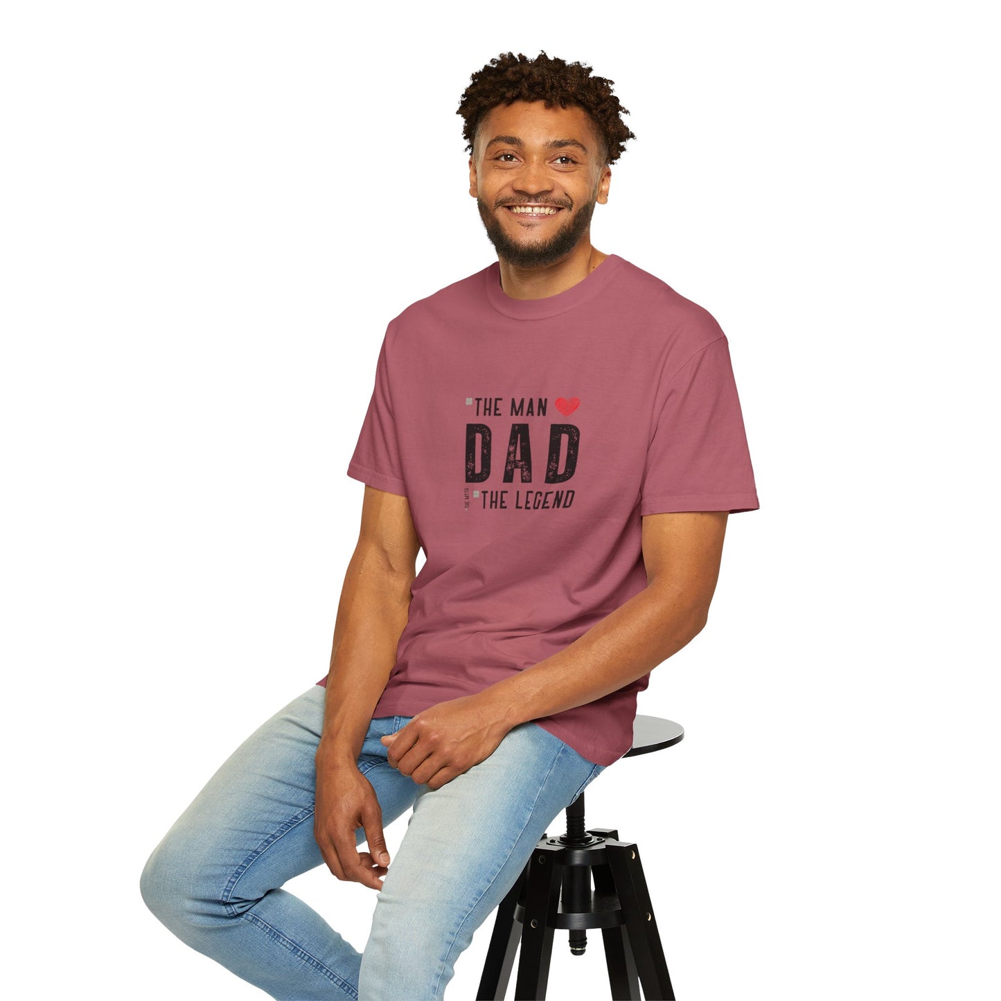 The Man, The Legend, The Myth Dad Unisex Garment-Dyed T-shirt