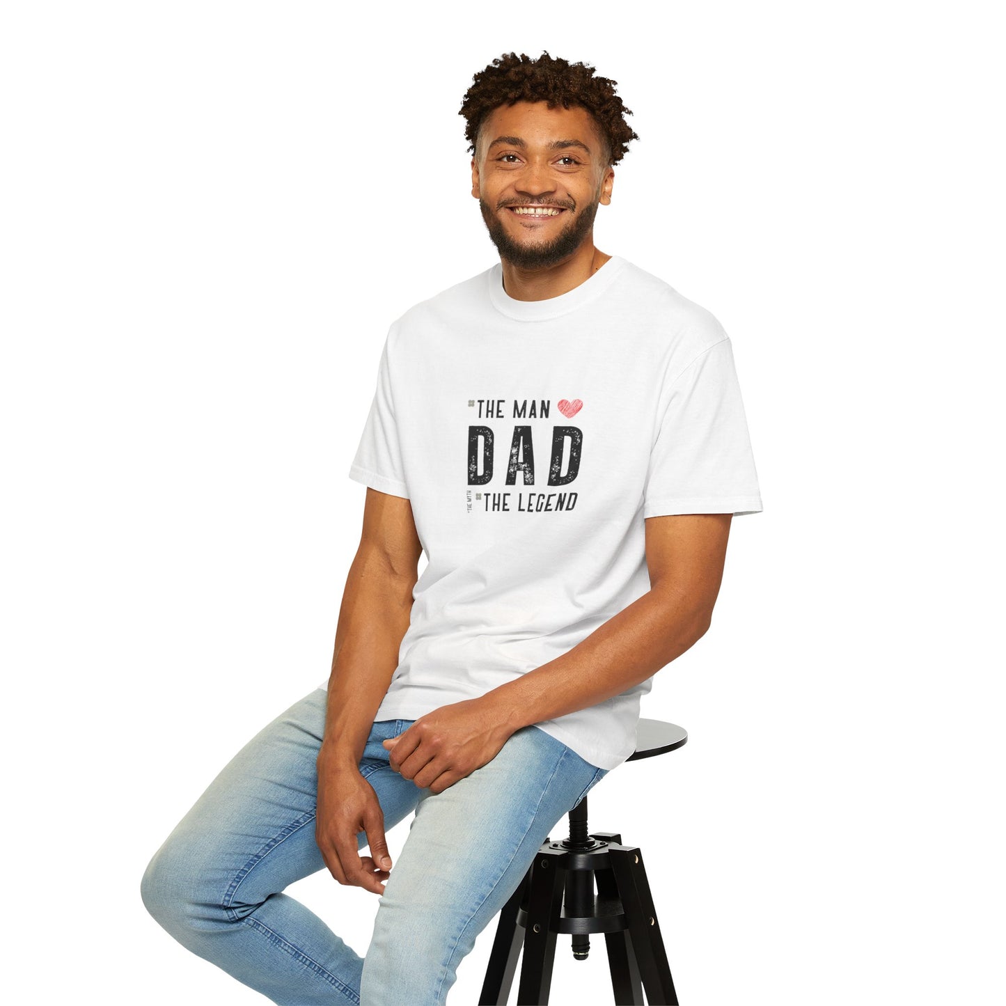 The Man, The Legend, The Myth Dad Unisex Garment-Dyed T-shirt