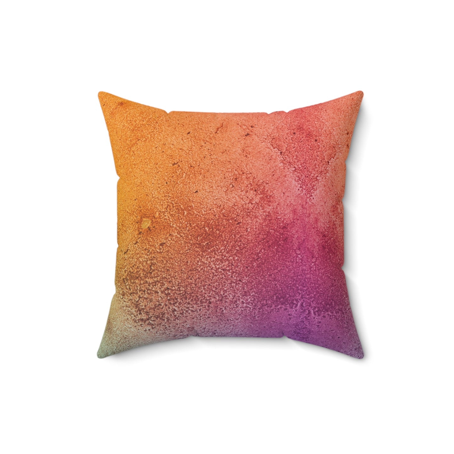 Colorful Texture Spun Polyester Square Pillow