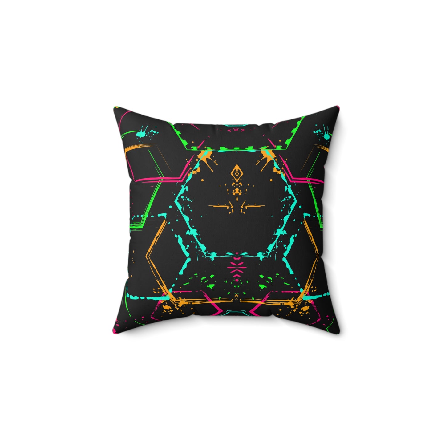 Da Cyberpunk Feels Spun Polyester Square Pillow