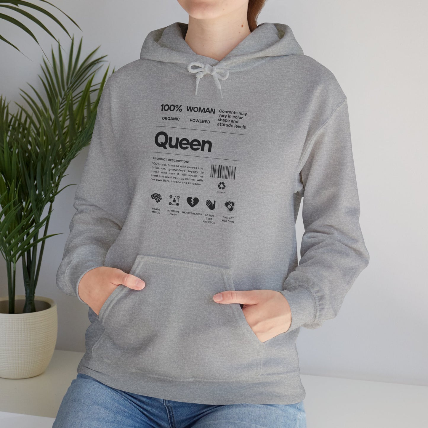 100% Queen Unisex Heavy Blend™ Hooded Sweatshirt