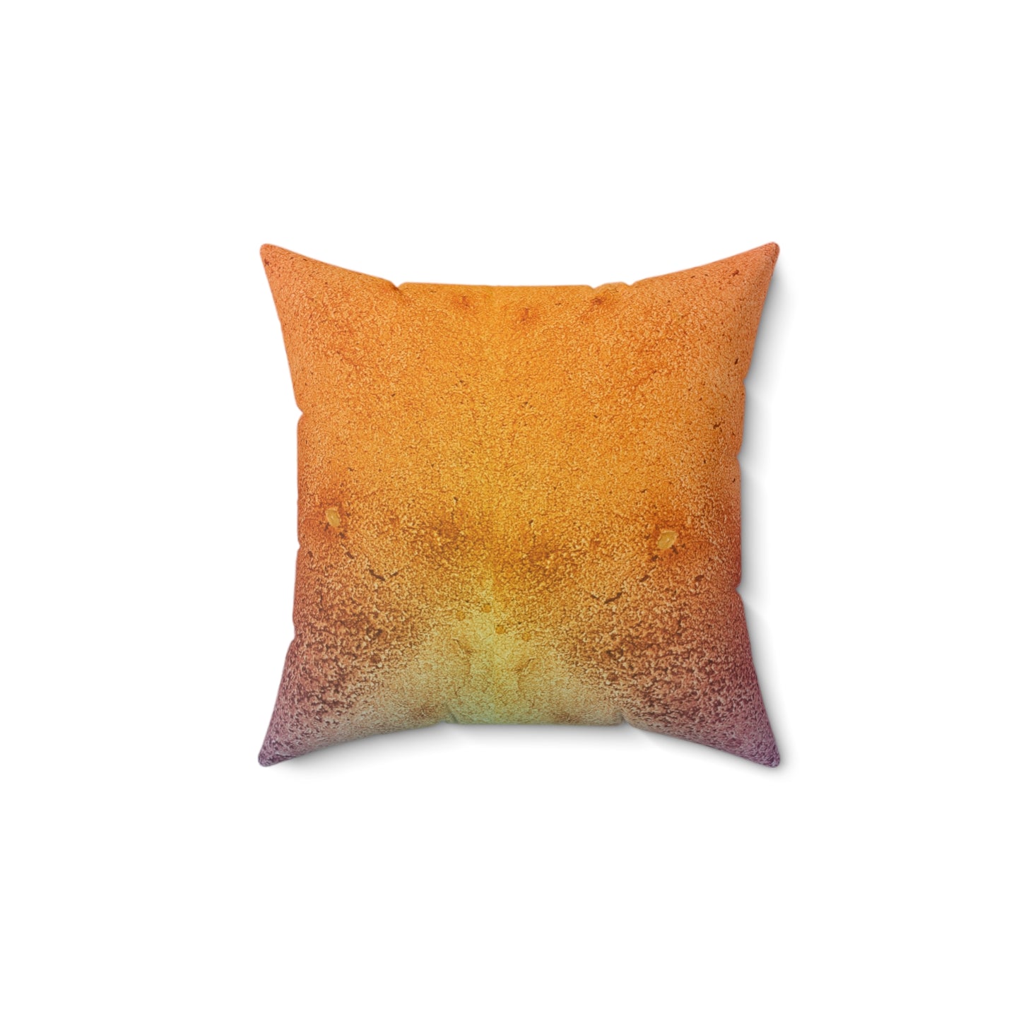 Colorful Texture Spun Polyester Square Pillow