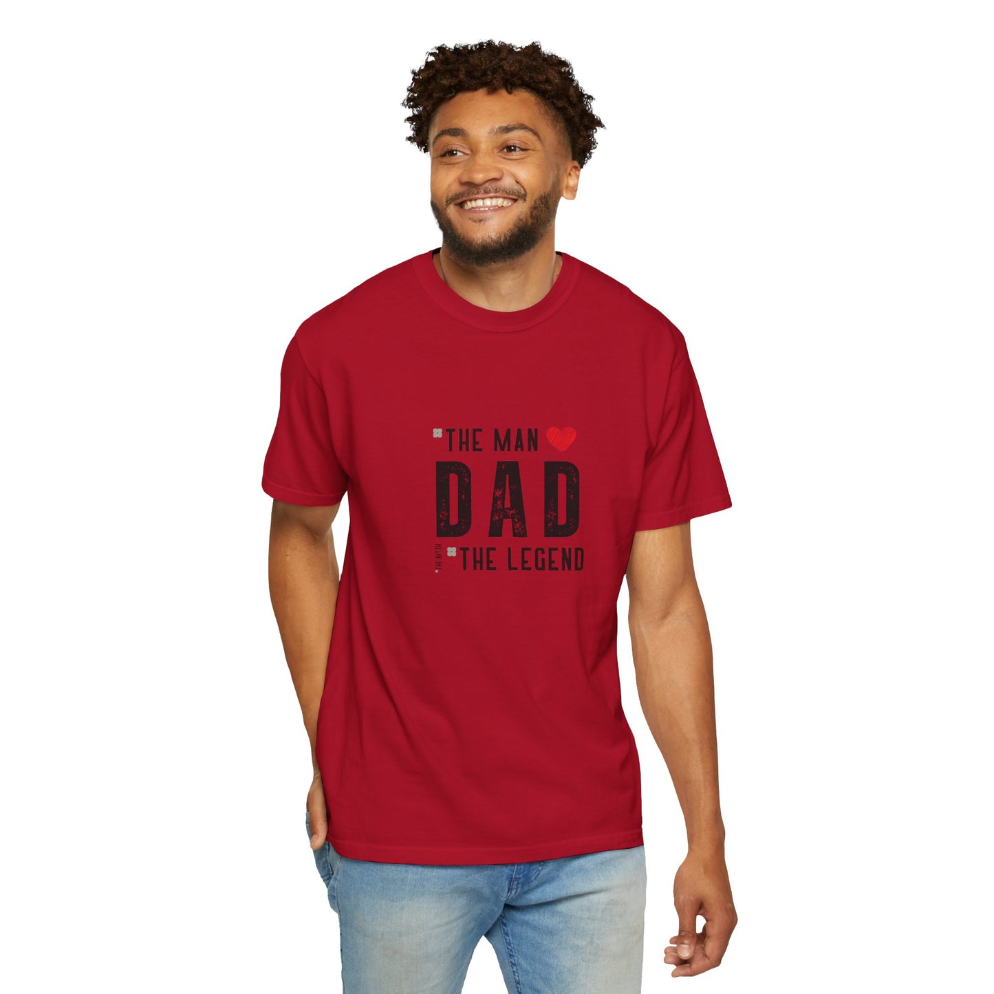 The Man, The Legend, The Myth Dad Unisex Garment-Dyed T-shirt