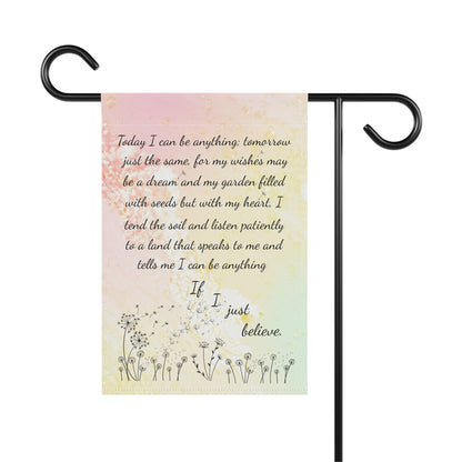 If I Believe Dandelion Garden & House Banner