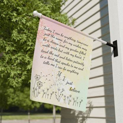 If I Believe Dandelion Garden & House Banner