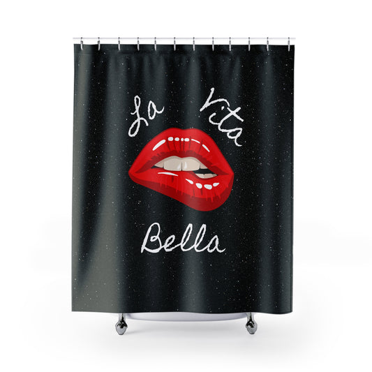 La Vita Bella Kiss Shower Curtain