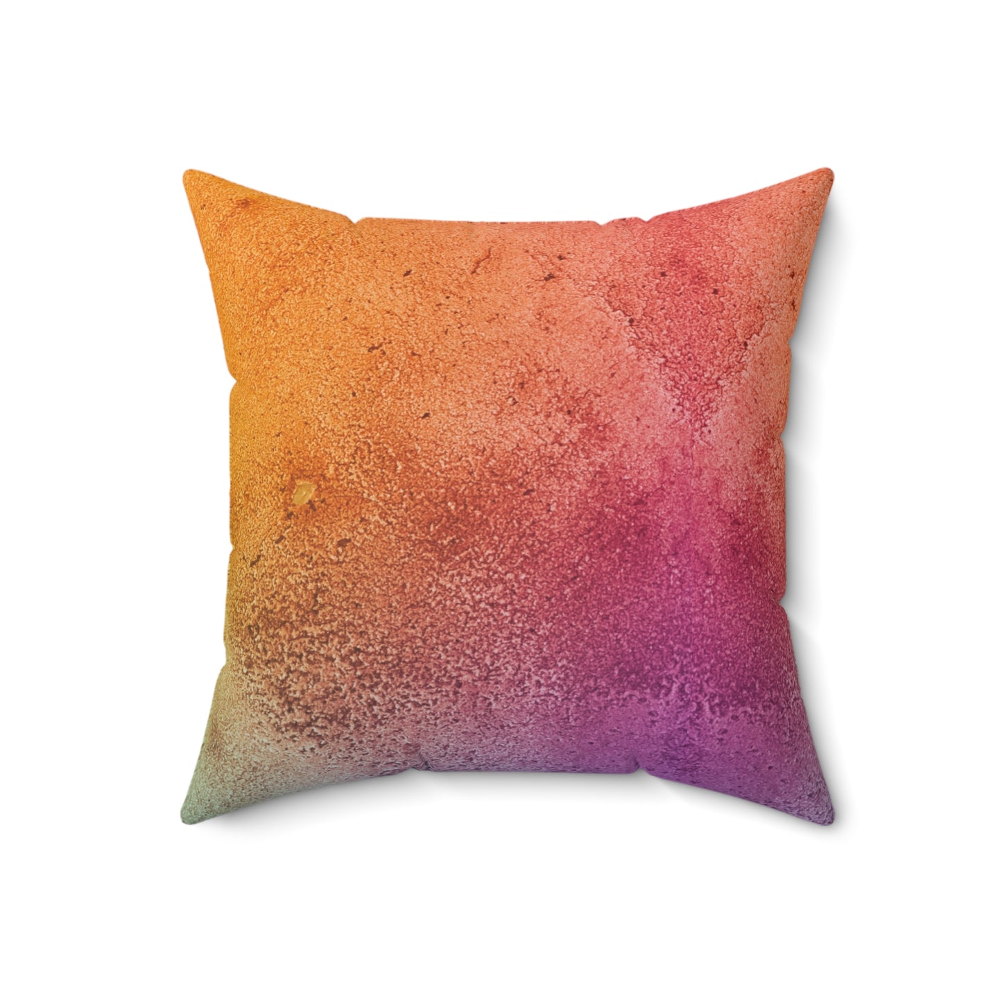 Colorful Texture Spun Polyester Square Pillow