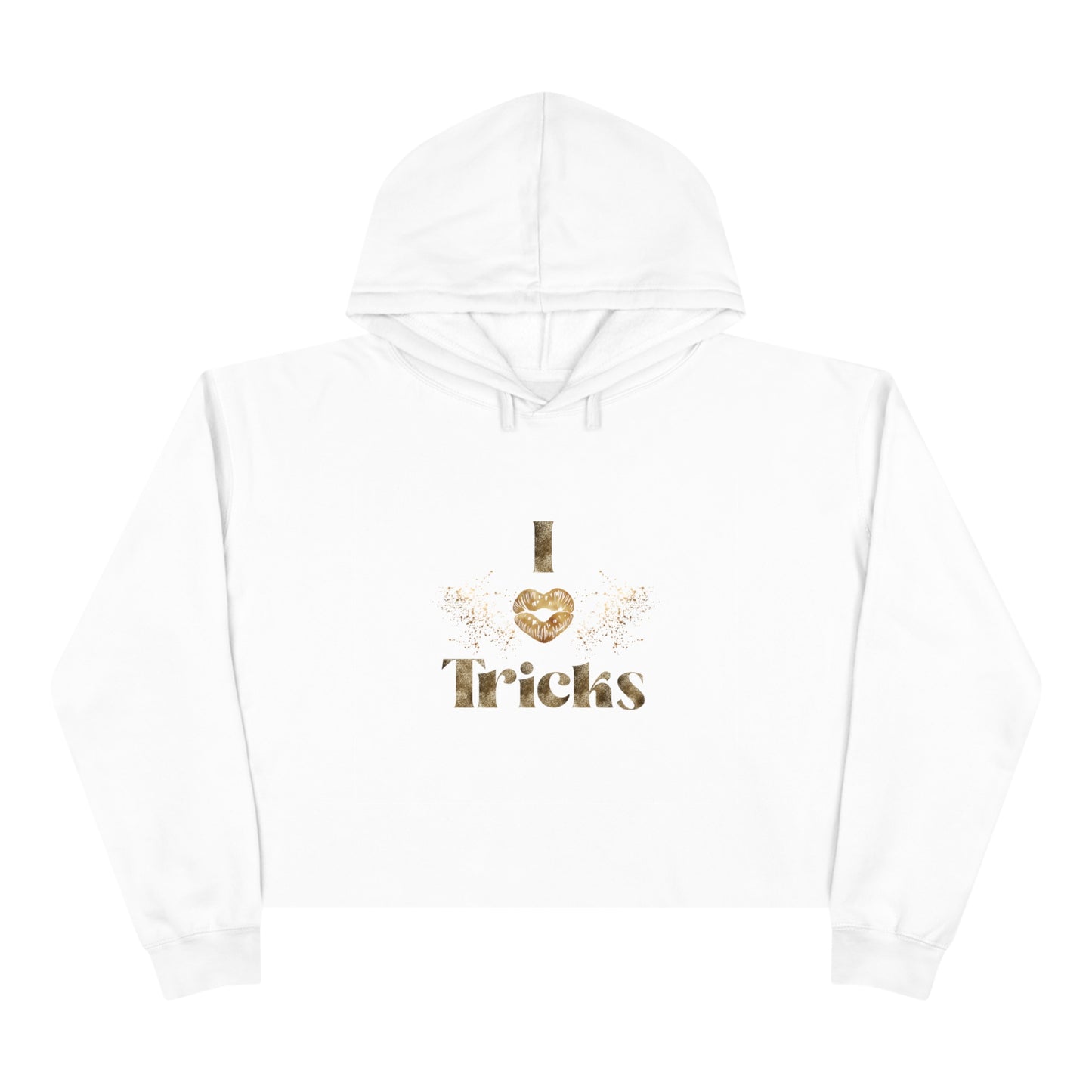 I Love Tricks Crop Hoodie